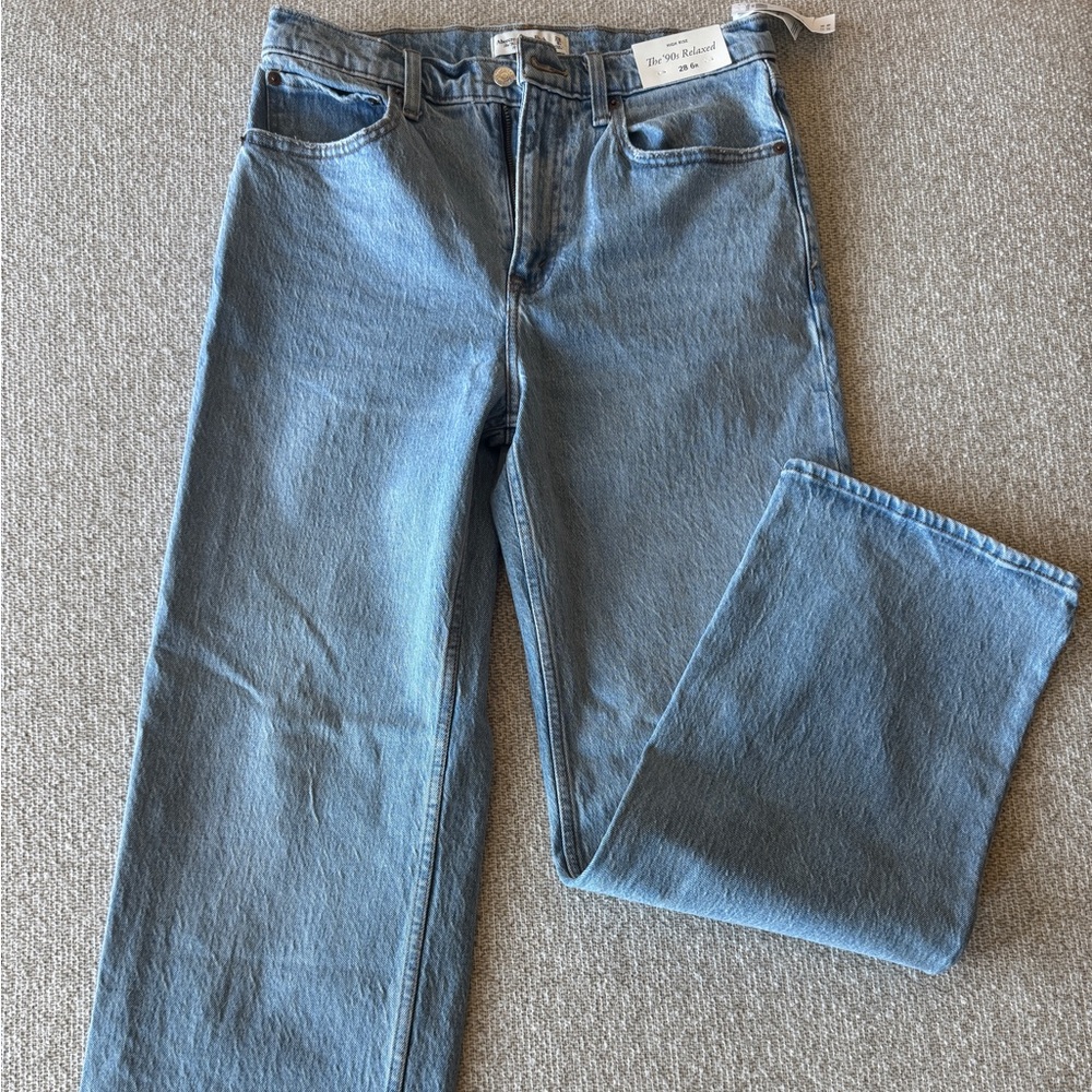 Abercrombie & Fitch Light Blue High Rise Jeans